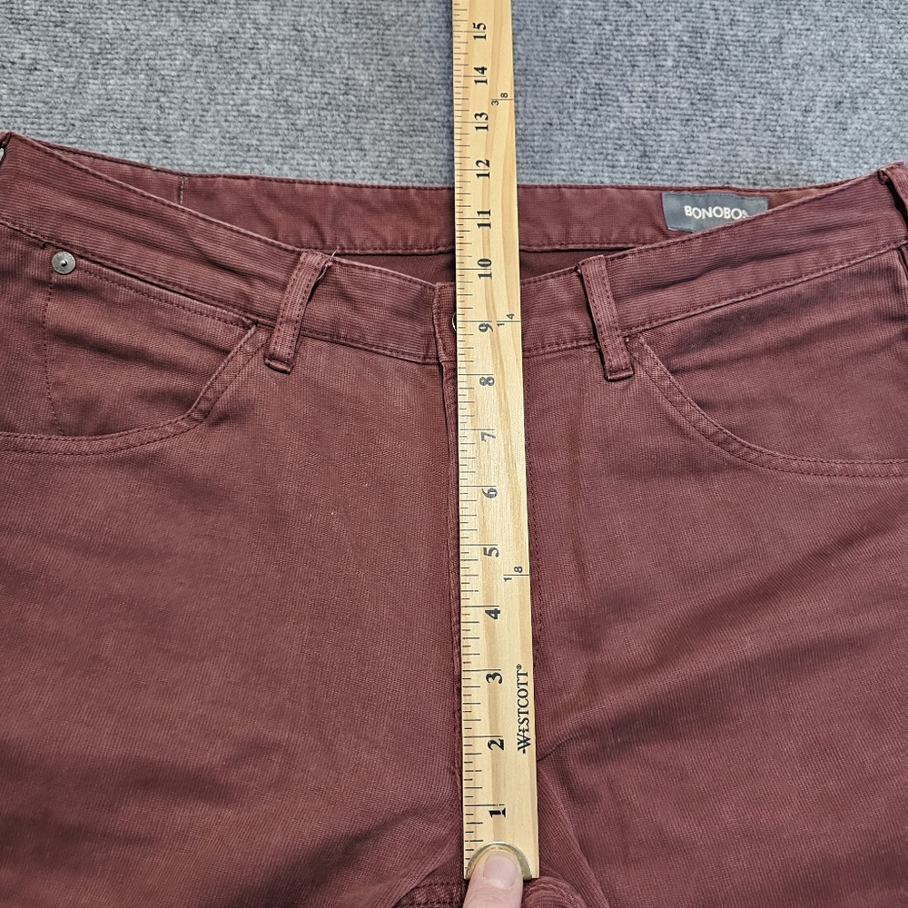 Bonobos Travel Pants 34x30 Brick Red Athletic Outdoor Mens Tailored Fit Stretch - Picture 11 of 13